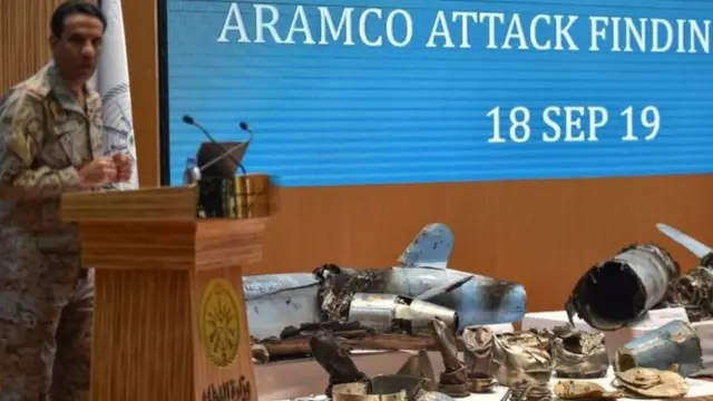 Saudia iliishutumu Iran kwa kutekeleza shambulio la ndege isio na rubani katika hifadhi zake mbili za mafuta 2019- madai ambayo Iran Inakana