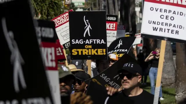 SAG AFTRA strike in Los Angeles, USA - 14 Jul 2023