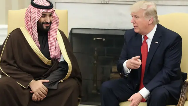 சவுதியின் முடிக்குரிய அரசர் மற்றும் டிரம்ப்