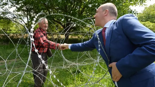 Давид Ванишвили и спикер Верховной Рады Андрей Парубий