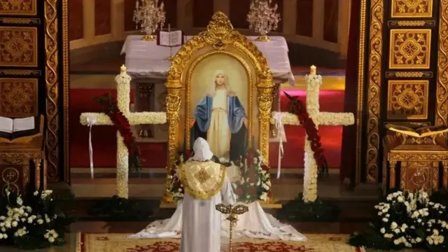 من داخل كنيسة مصرية