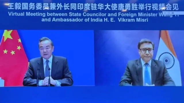 मिसरी के विदाई कार्यक्रम में चीनी विदेश मंत्री वांग यी भी शामिल हुए थे