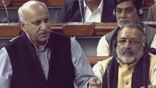 विदेश राज्य मंत्री एम जे अकबर