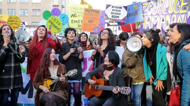 Protestocu kadınlar