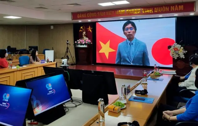 Công Sứ Okabe Daisuke, Đại sứ quán Nhật Bản tại Việt Nam tại lễ ký