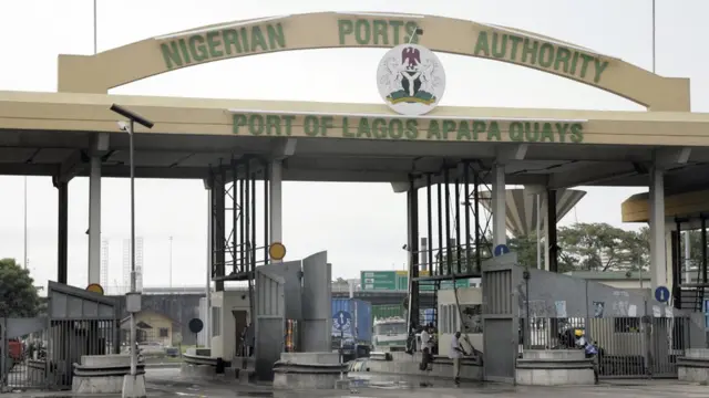 Di entrance to Apapa port