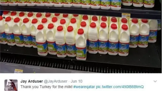 টুইটারে ধন্যবাদ জানাচ্ছেন কাতারের এক বাসিন্দা