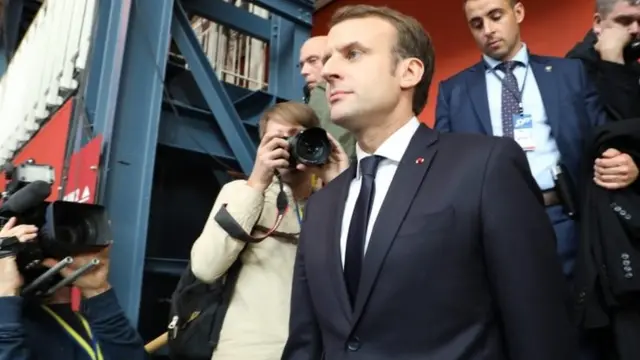 الرئيس الفرنسي، إيمانويل ماكرون