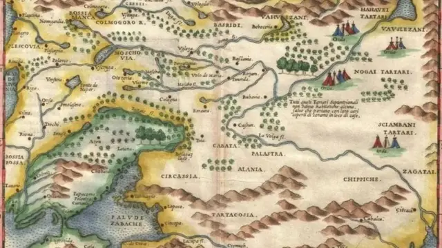 1574 నాటికి రష్యా, యుక్రెయిన్ భూభాగాలు