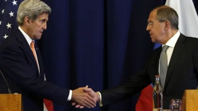 Джон Керри и Сергей Лавров 12 часов подряд согласовывали в Женеве окончательные детали соглашения