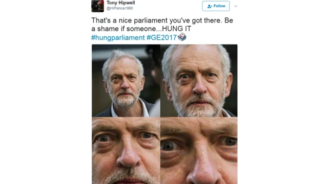 ترجمة التغريدة: "يعجبني هذا البرلمان،سيكون مؤسفا لو شخصا ما قام بتعليقه!".