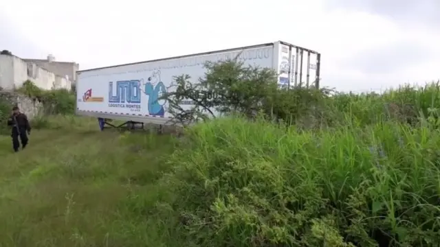 El tráiler usado como morgue