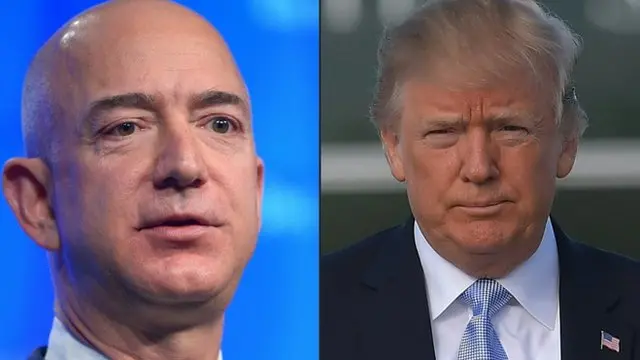 Jeff Bezos e Donald Trump