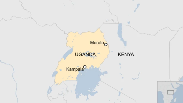 Taswirar da ke nuna Uganda
