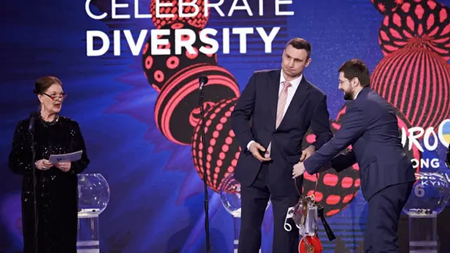 Мэр Киева на розыгрыше позиций на будущем "Евровидении"