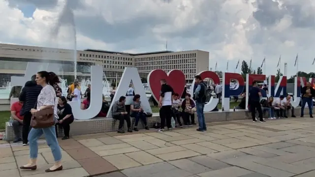 митинг, вучић