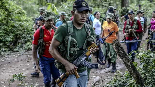 Guerrilleros de las FARC.
