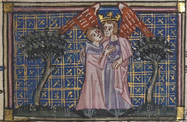 หนังสือ Roman de la Rose เป็นที่นิยมอย่างมากในศตวรรษที่ 14 รวบรวมบทกวีและศาสตร์แห่งรักเป็นภาษาฝรั่งเศสโบราณ