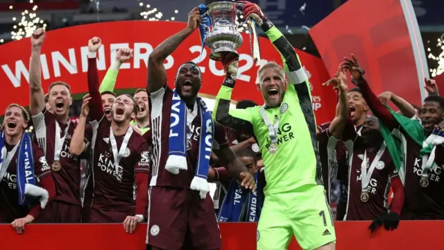 Leicester City celebrate win