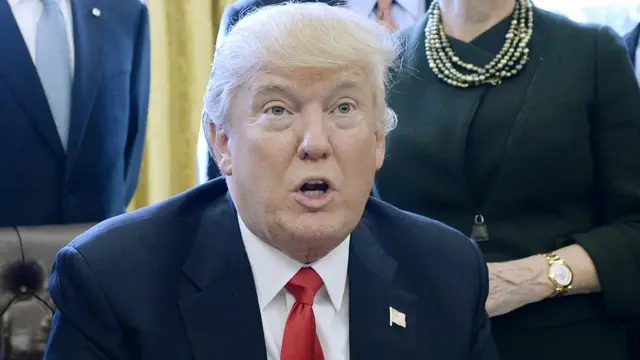 अमरीकी राष्ट्रपति डोनाल्ड ट्रंप.