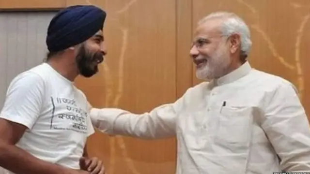 ਤੇਜਿੰਦਰਪਾਲ ਸਿੰਘ ਬੱਗਾ ਅਤੇ ਪ੍ਰਧਾਨ ਮੰਤਰੀ ਨਰਿੰਦਰ ਮੋਦੀ