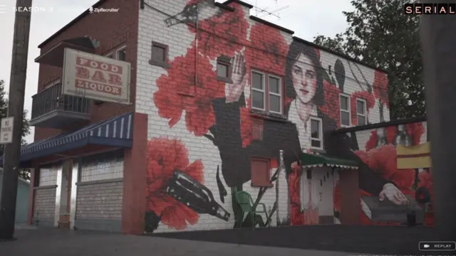 Заставка первой серии 3 сезона подкаста Serial