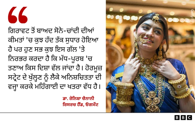 ਸੋਨੇ ਦੀ ਕੀਮਤ