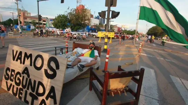 Protesta en Bolivia