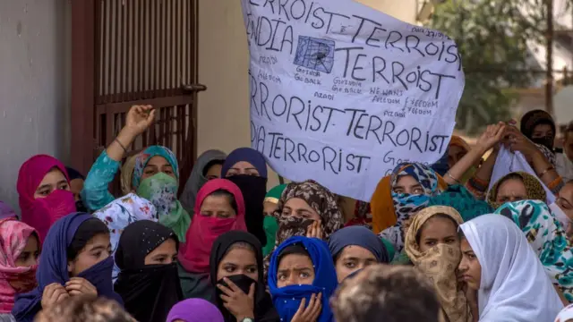 শ্রীনগরে ভারত বিরোধী বিক্ষোভ, ২৭ সেপ্টেম্বর, ২০১৯