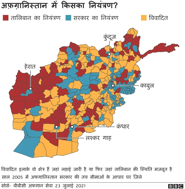 अफ़गानिस्तान में तालिबान का क़ब्ज़ा