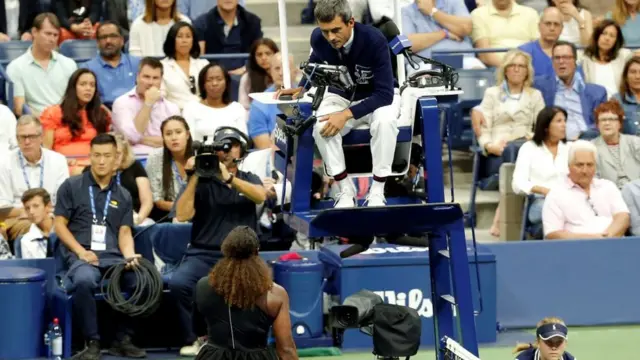 Serena Williams et Carlos Ramos