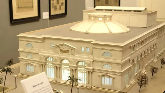 نموذج مصغر لمسرح سيد درويش، بالمركز القومي للمسرح والفنون والموسيقى الشعبية بالقاهرة