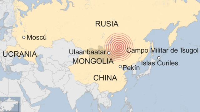 Mapa ejercicios militares de Rusia