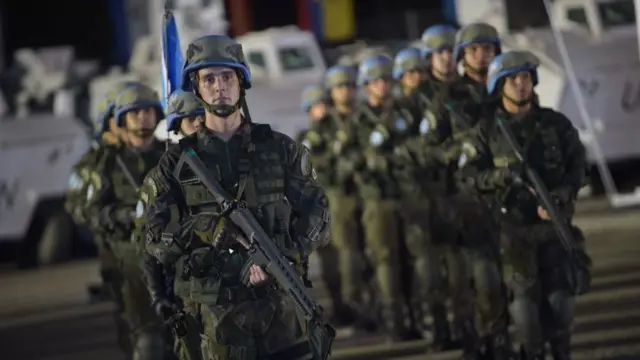 Efectivos de la paz de la ONU