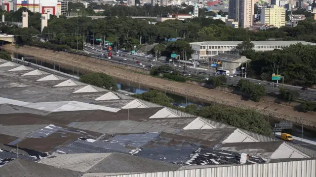 Vista aérea do Hospital4x3 multiplas betanoCampanha do Anhembi