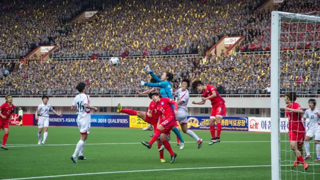 Korea Utara, Korea Selatan, sepak bola, Pyongyang