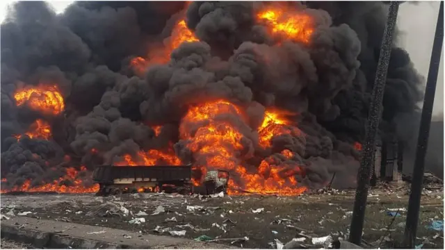 Ina to sọ nibi ti ibugbamu ti waye