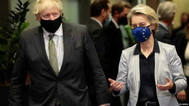 Boris Johnson Ursula Von der Leyen