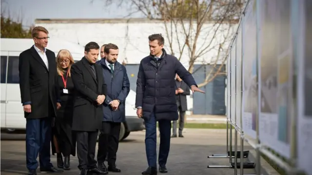 Президент Зеленський, губернатор Скічко, мер Золотоноші Войцехівський