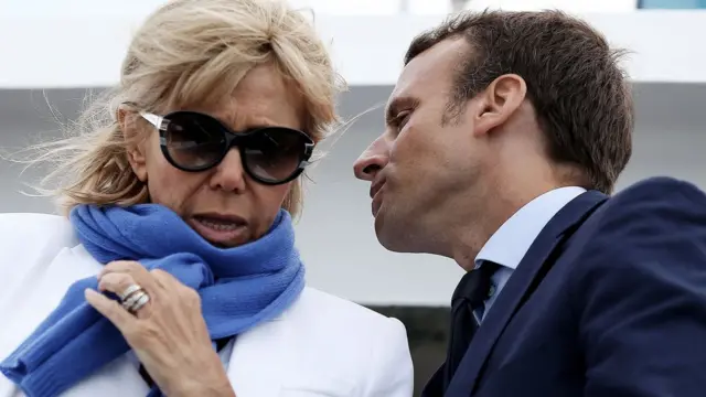 马克龙夫妇在拉罗歇尔港参访（18/8/2016）