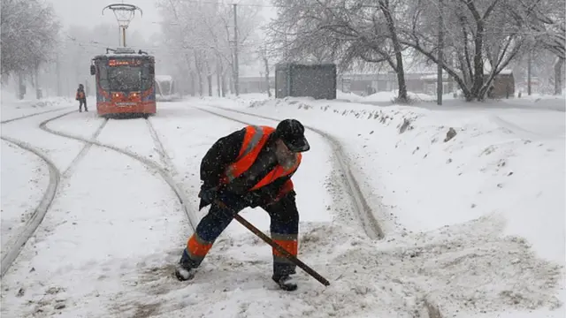 Moscow snow