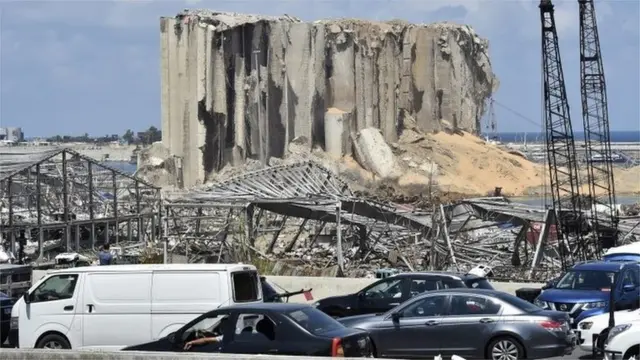 Beirut's devastated port (11 August 2020)