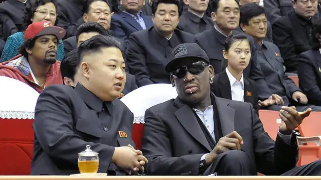 金正恩和罗德曼