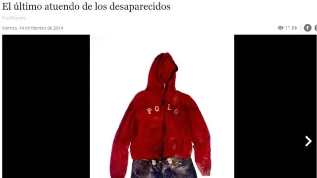 Captura de "El último atuendo de los desaparecidos".