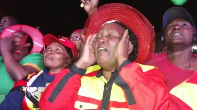 Abanywanyi ba Jubilee mu munezero muri KICC i Nairobi