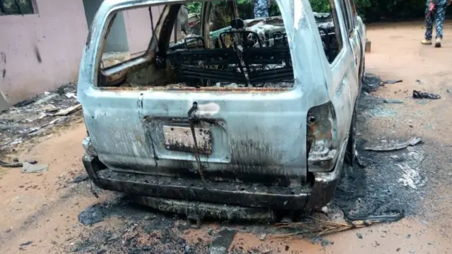 Ụgbọala Eze Kenneth Okereke a gbara ọkụ