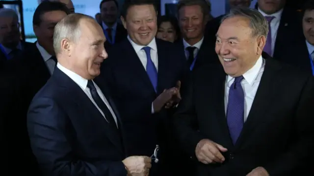 Путин и Назарбаев