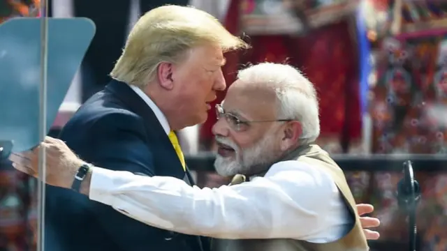 ડોનાલ્ડ ટ્રમ્પ અને નરેન્દ્ર મોદી