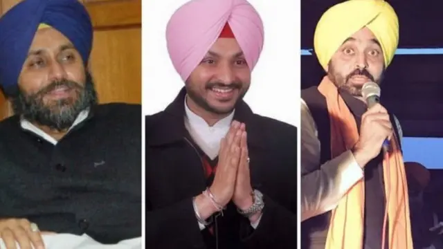 सुखबीर सिंह और भगवंत मान