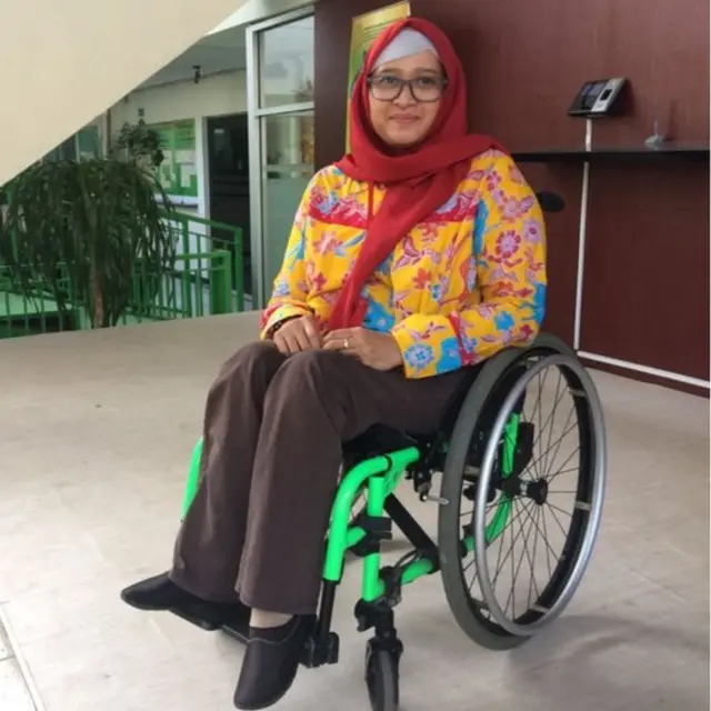 Dwi Ariyani, penyandang disabilitas asal Karanganyar,